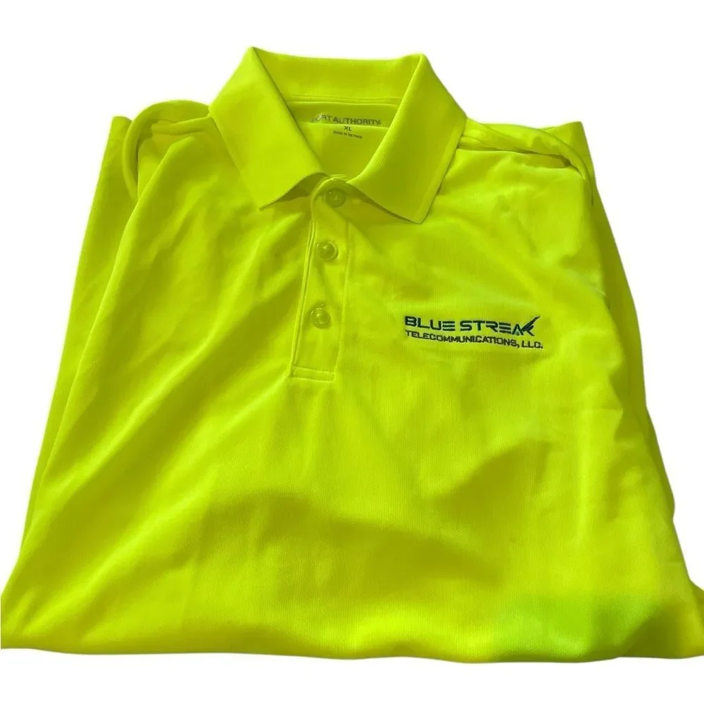 Port AuthorityHigh-Visibility Neon Yellow Polo with Embroidered Logo size XL